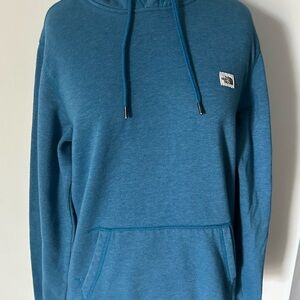 The North Face Men's Teal Blue Hooded Pullover Sweatshirt